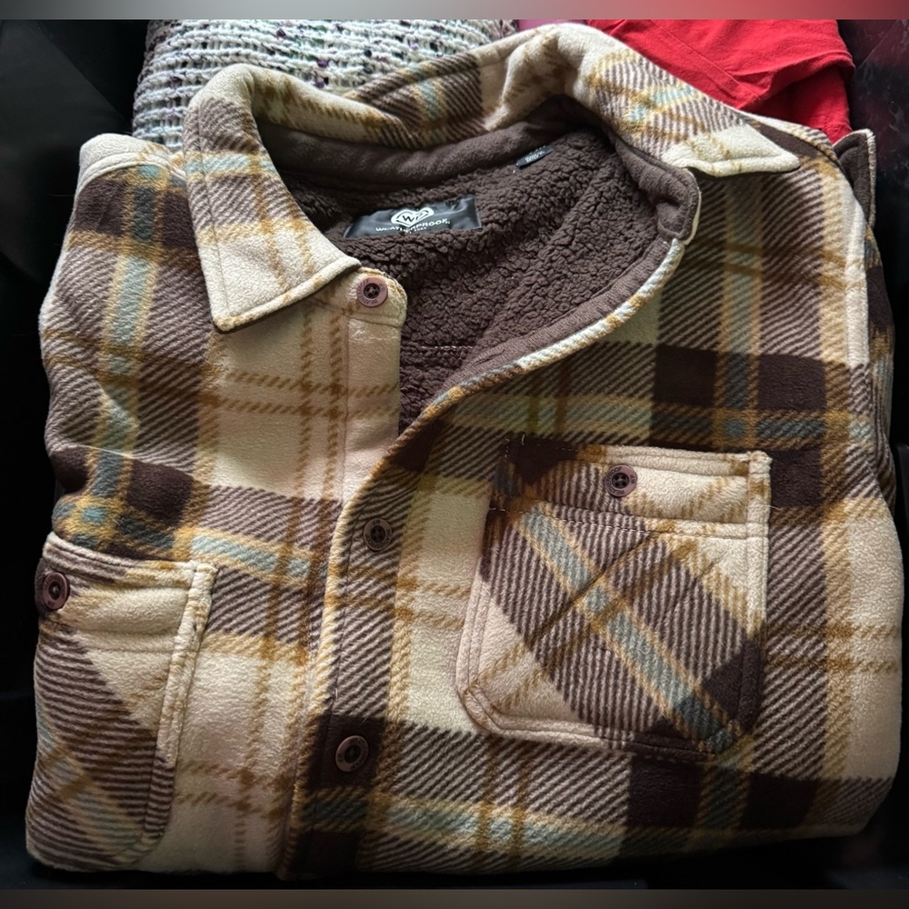 Weatherproof Sherpa-Lined Button Down - image 2